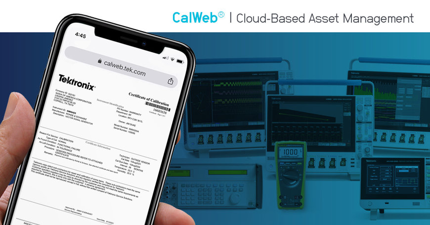 Tektronix introduce nuove funzionalità per il software di gestione degli asset CalWeb®
